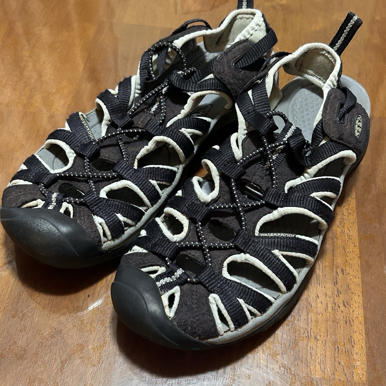 Sandali KEEN Whisper donna taglia 9 nero grigio impermeabili escursionismo acqua