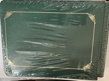 Creative Memories 8 x 6 GREEN Old Style Scrapbook Album Gold Trim New  Sealed