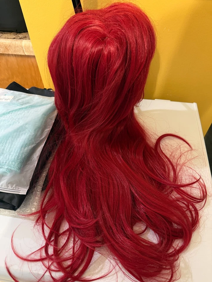 Peluca cosplay Ariel adulto Foto 3 de 4