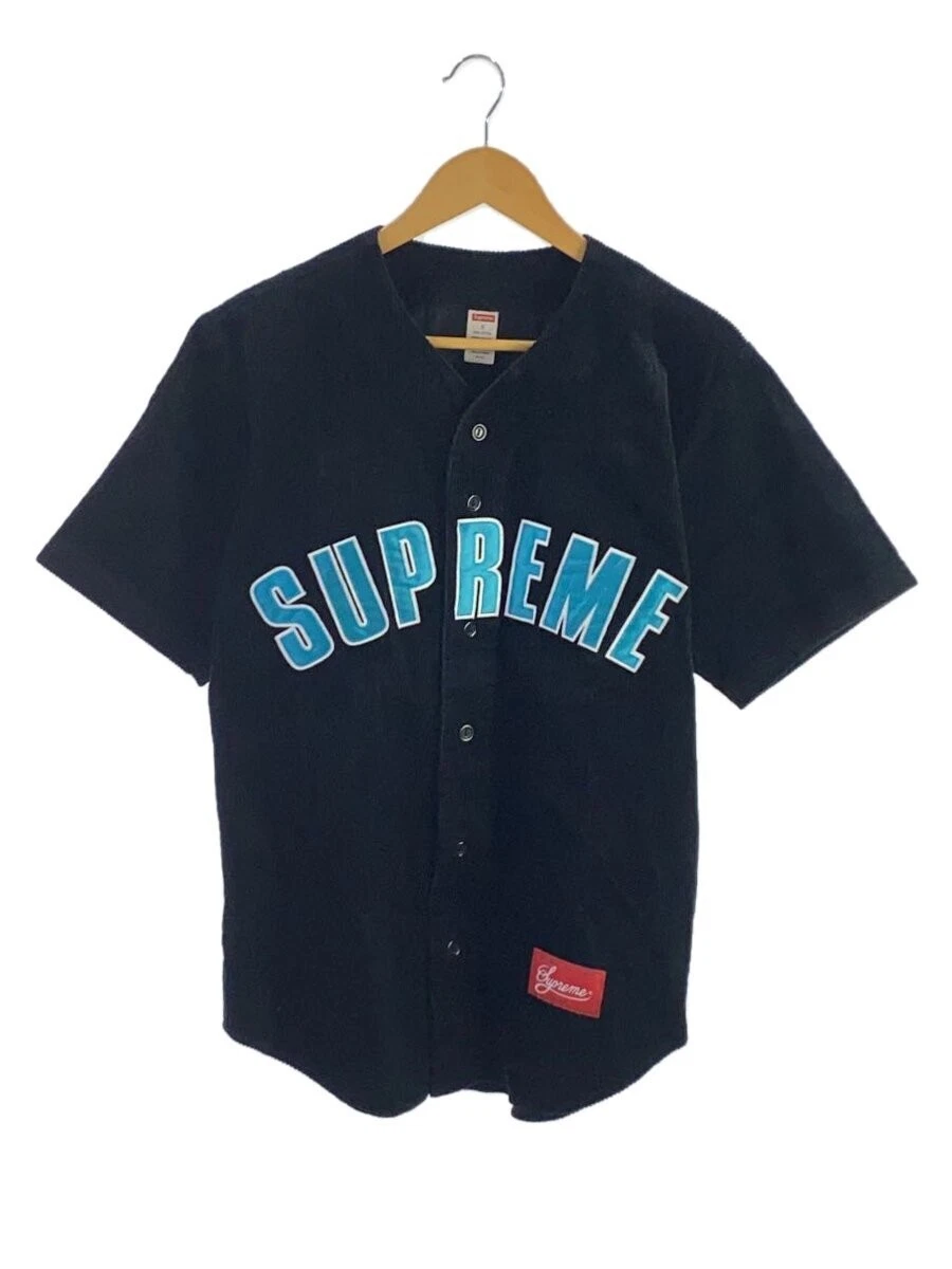Maillot de baseball Supreme 18ss/corduroy/chemise à manches courtes/S/corduroy/noir