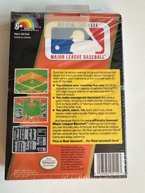 Major League Baseball LJN NES CIB