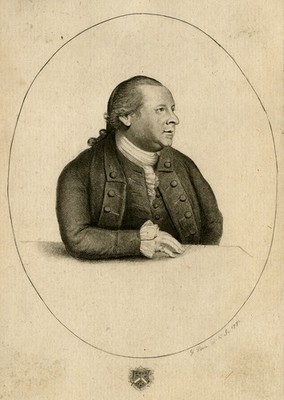 Seltener antiker Druck - Ein Portrait von Robert Berkeley von Spetchly - Powle - ca. 1770
