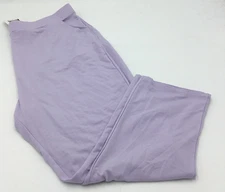 Eaze Wear by Antthony Women's High Rise Elastic Waist Pants, Purple, 2X