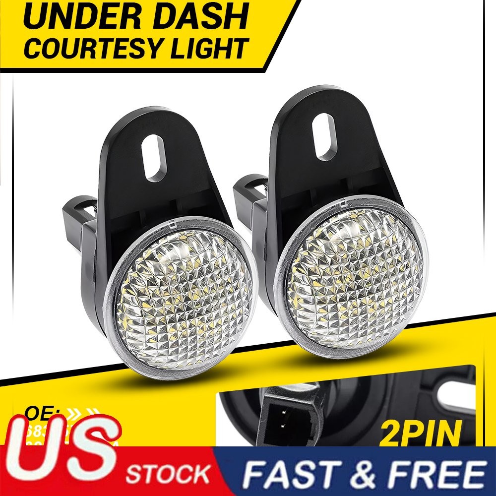 ライト・ランタン DOOGEE IR LED light White LED Under Dash Courtesy Lights For 11-23 Durango 13-23 Dodge