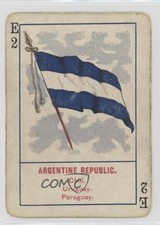 1896 Cincinnati Game of Flags No 1111 4 Flag Back Argentina #E2 0w6