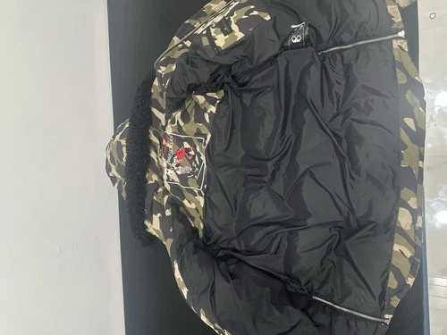 Moose Knuckles Men’s XL Camo Down-Filled Puffer Jacket Hood Full Zip Pockets image 2