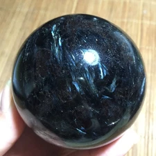 531g Natural astrophyllite quartz crystal"fireworks stone"the ball Healing m23