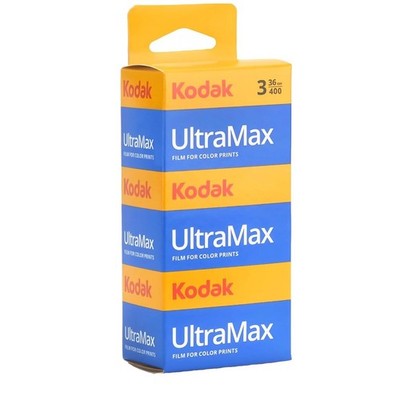 Kodak Ultramax 400 36 Exposure 35mm Color Print Film, 3 PACK