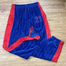 Vtg Russo Wear Russo Rucci Velvet Track Pants Blue Striped Red Street Wear Sz L