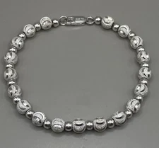 FAS Bracelet Sterling Silver 925 Ball Beaded