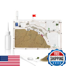Ant Farm Castle w/ Yellow Sand  Tool Kit, Ant Colony Observation Habitat