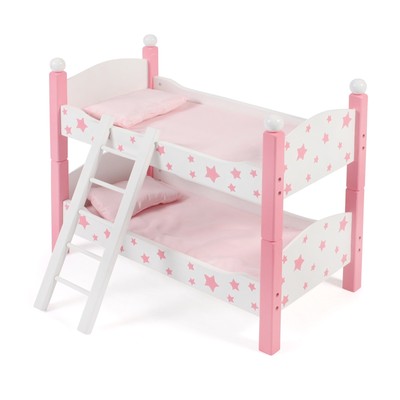 Bayer Chic 2000 Puppen-Etagenbett Stars pink mit Matratze und Bettzeug NEU