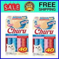 (2 pack) Churu Variety Pack of Tuna 40 Tubes