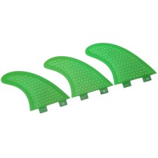 Green FCS Surfboard Fin Thruster Fins Surfing