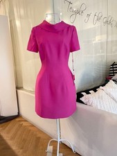 New VALENTINO Pink PP Crepe Mini Dress Open Back Bow IT 40 As Seen on Zendaya