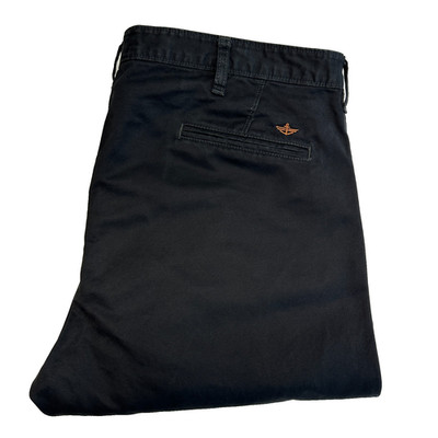Dockers Alpha Chino Hose Herren Hose W40 L34 Schwarz Khakis Slim Fit Straight