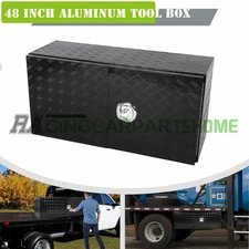48X18X24 in Pickup Truck w/ Barn Door Bed Tool Box Underbody Storage & Locks
