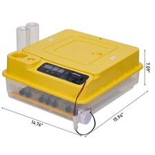 TW-24 US Standard Incubator, 110V 120W, Square shape, 24-36 eggs capacity
