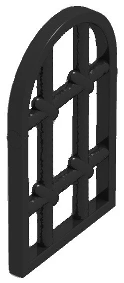 ☀️NUEVO LEGO X12 NEGRO Ventana 1 x 2 x 2 2/3 Panel Barra Retorcida con Tapa Redondeada Foto 2 de 2