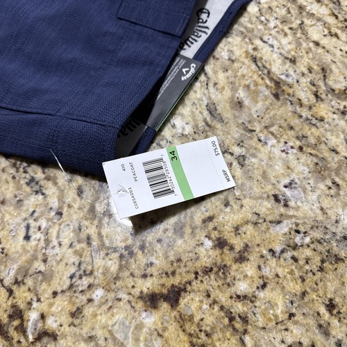 Callaway Golf Mens Active Waist Performance Shorts, Beige, Size 34 Opti-dry New - 第 9/13 張圖片