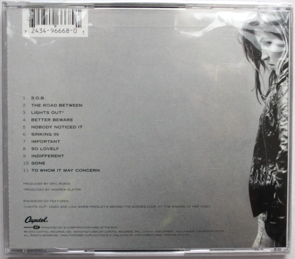 LISA MARIE PRESLEY TO WHOM IT MAY CONCERN [NEW CD] LIMITED EDITION ENHANCED - Image 2 of 4