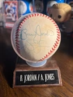 Andruw Jones/Brian Jordan SIGNED Baseball Atlanta Braves