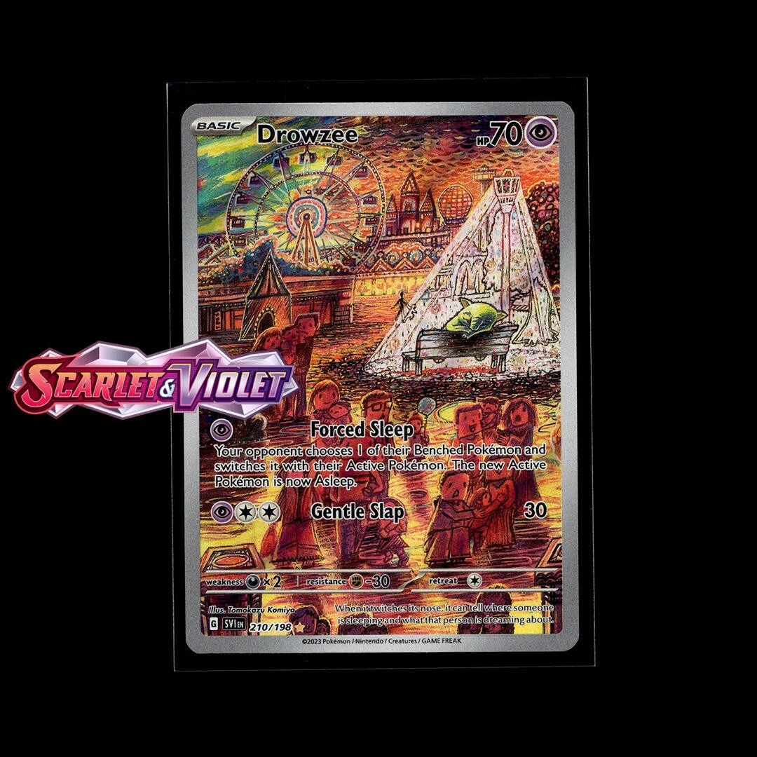 drowzee pokemon card value Sabrina's 1st Edition CGC 10 placed immediately into protective sleeves Drowzee 210/198 SV01: Scarlet &