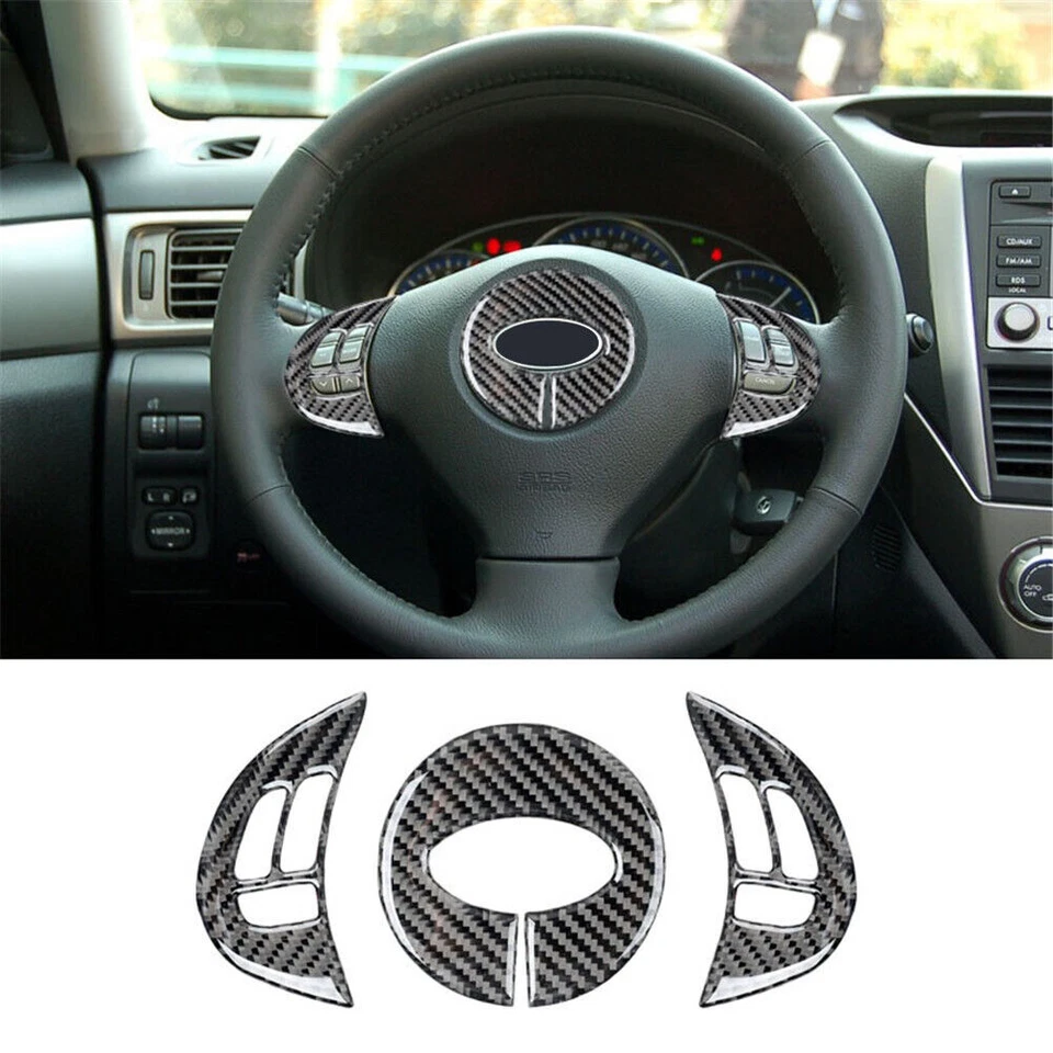 Kit de cubierta interior completo de fibra de carbono de 34 piezas para Subaru Forester 2009-2013 Foto 2 de 4