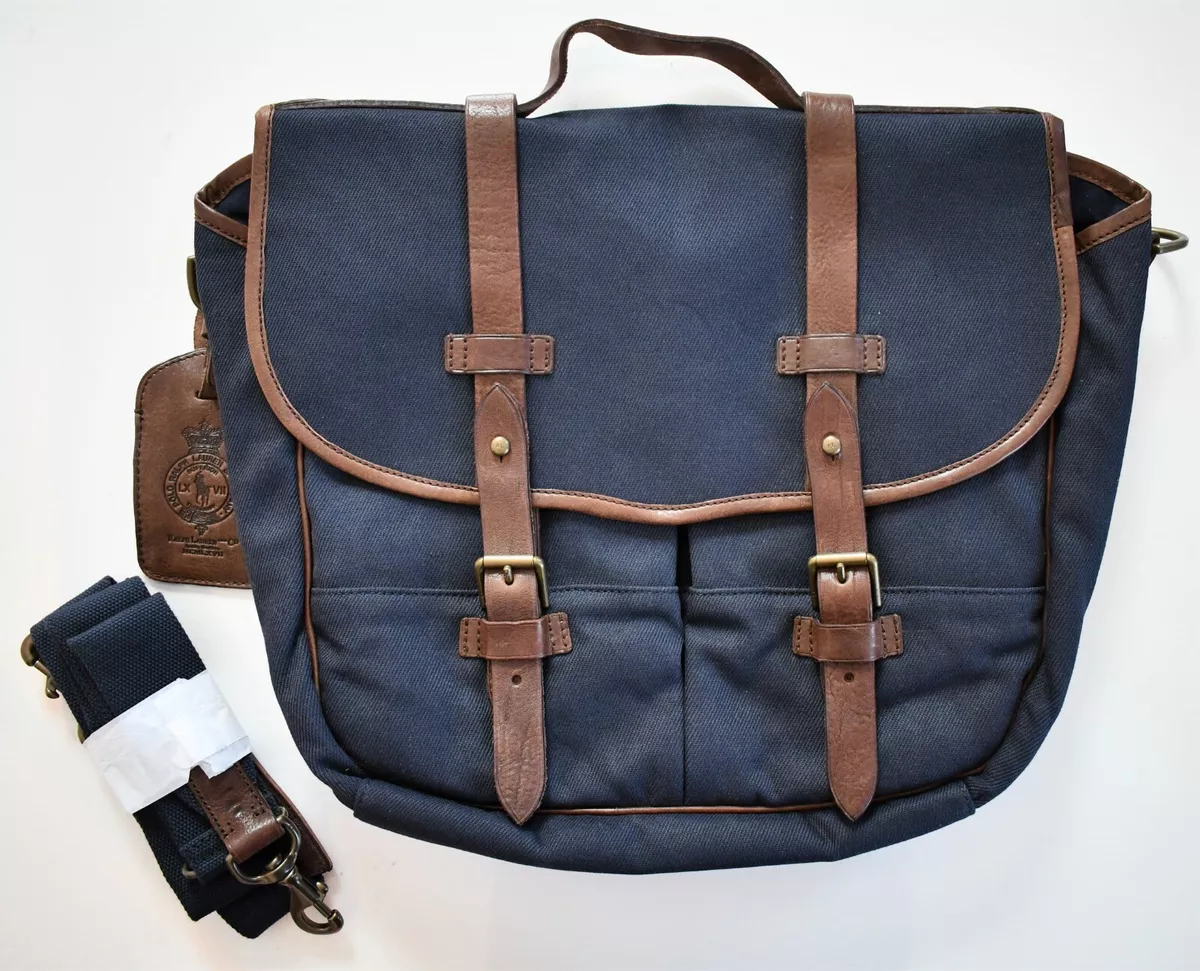 Polo Ralph Lauren Leather-Trim Canvas Backpack