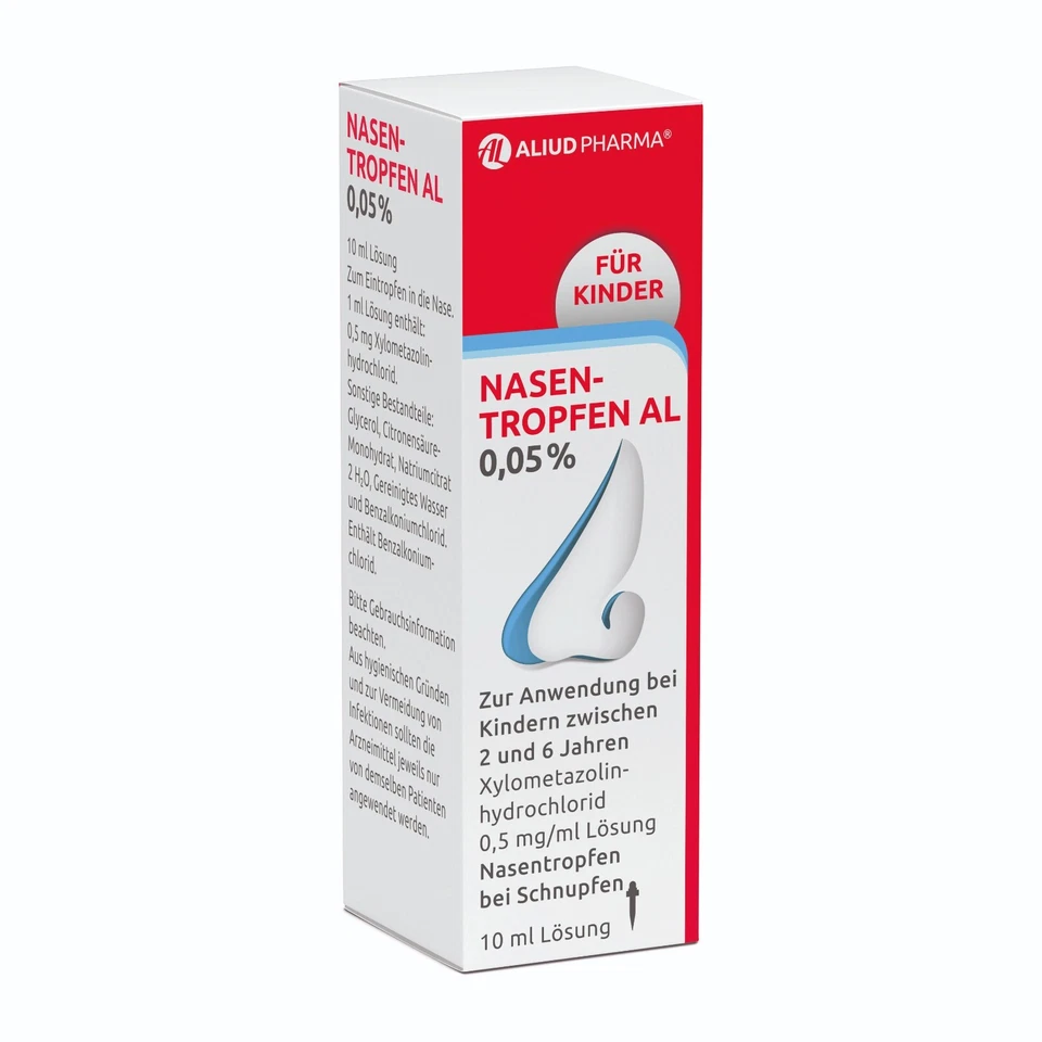 ALIUD PHARMA GMBH 10x Nasentropfen AL für Kinder 0,05% 10ml, PZN 03929297
