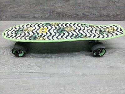 ReDo Skateboard 22.5'' Long Poly Cruiser Skateboard Pineapple. 6'' Wide