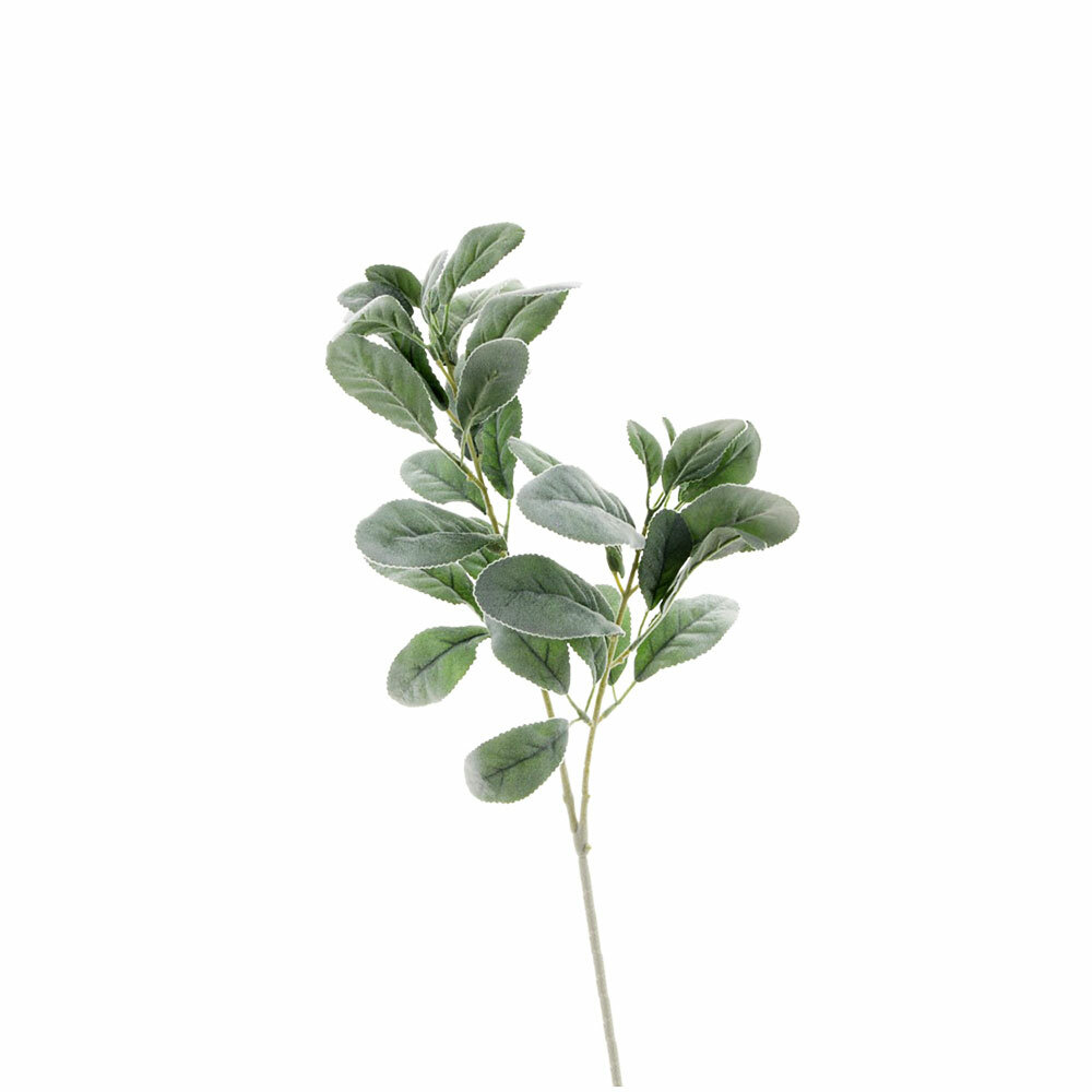 Faux Silk Textured Lamb's Ear Spray Stem 72cm/28 Inches Tall