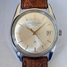 GIRARD PERREGAUX-"GYROMATIC"-39 JEWELS-TUTTO ACCIAIO-CASSA A VITE-TUTTO FIRMATO