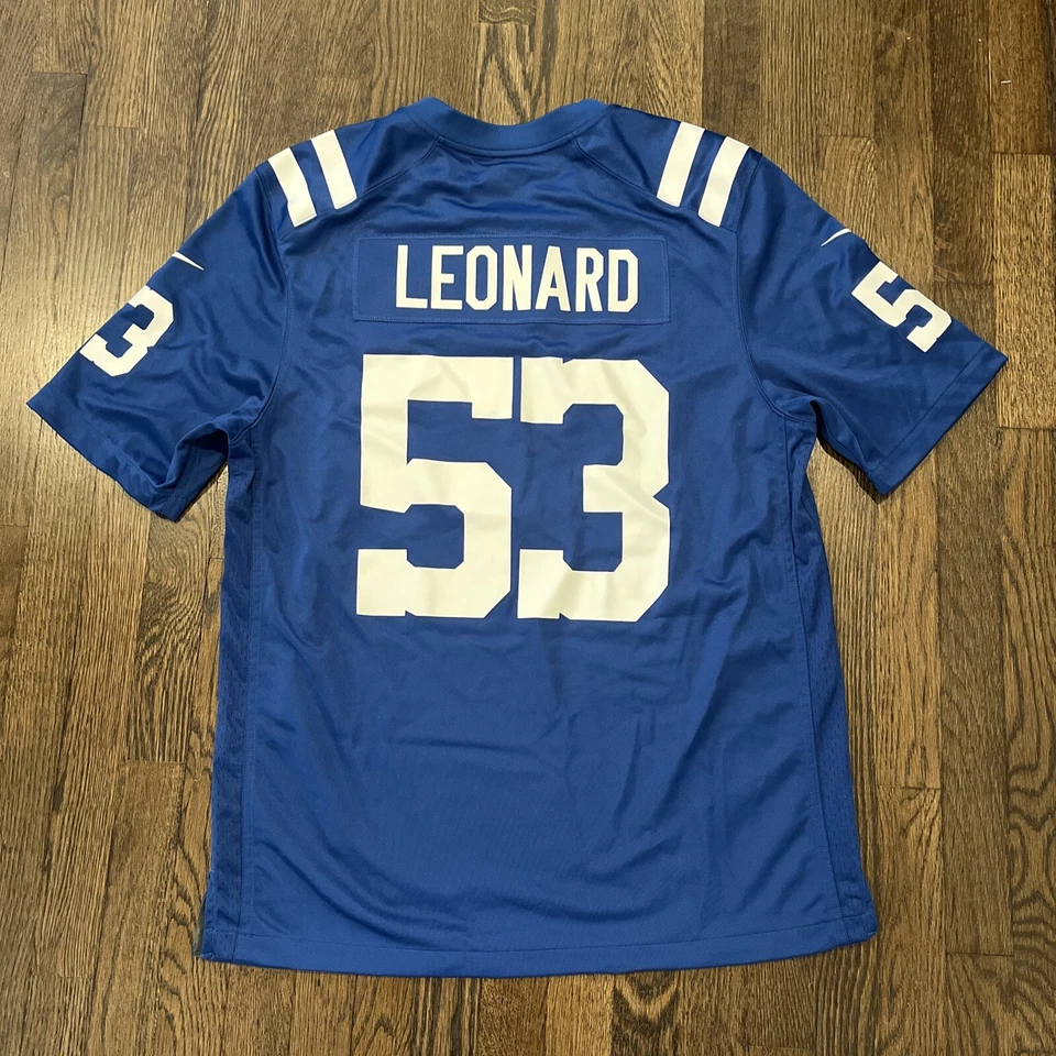 Camiseta deportiva grande de los Indianapolis Colts azul Leonard Nike para hombre Foto 2 de 4