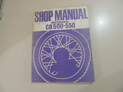 Workshop repair shop manual Honda CB 500  CB 550 K1 F-A K2 K3 F2 Four Ausg. 1977