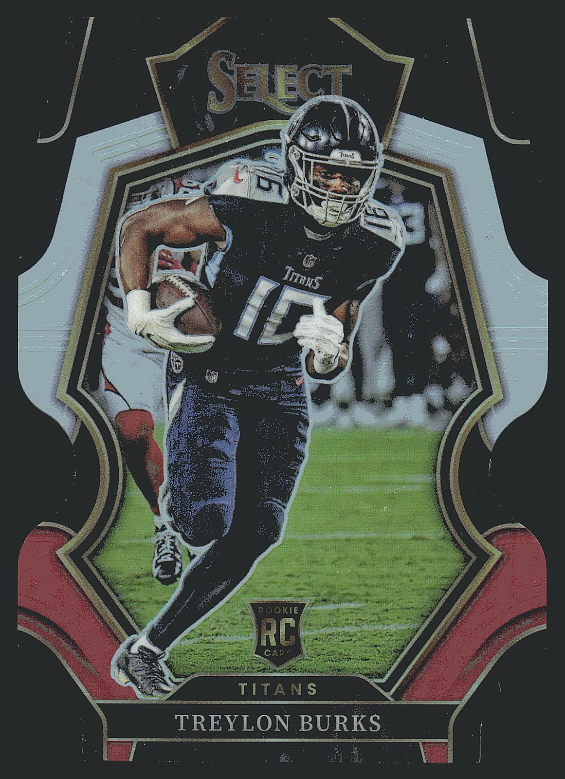 2022 Panini Select #195 Treylon Burks Black and Red Prizm Die Cut RC