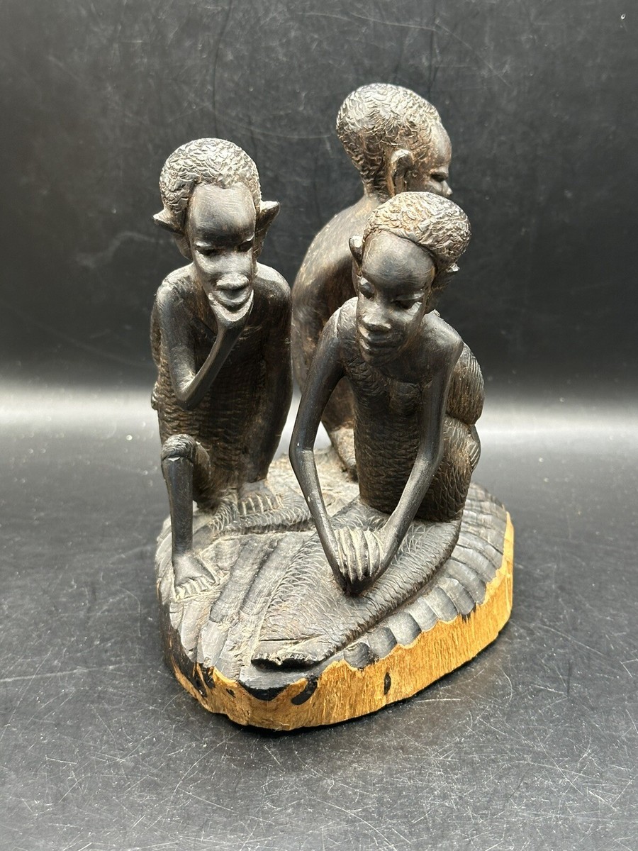 Vintage Makonde Ebony Sculpture Made In Tanzania Bought in Nairobi