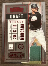 2020 Panini Contenders Yoan Moncada #56 Draft Tickets Red Parallel /99 #1716