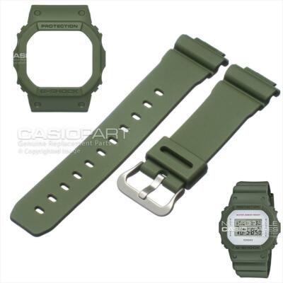CASIO Original G-Shock Watch Band DW-5600M-3 Green Strap & Bezel DW-5600 4571499701472 | eBay