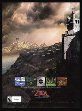 Legend of Zelda: The Wind Waker Nintendo GameCube Promo Ad Art Print Poster