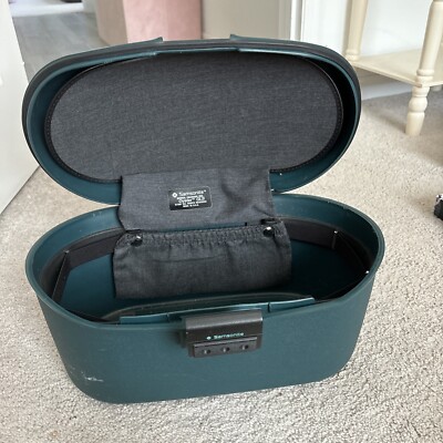 Valise De Train Samsonite Oyster GLS 1991, Coque Rigide Verte, Serrure à Code