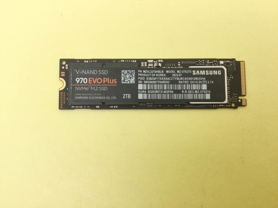 Samsung 970 EVO Plus 2TB PCIe NVMe M.2 2280 Internal SSD MZV7S2T0 NEW