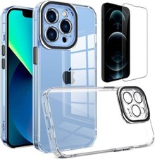 Clear Shockproof Case Camera Lens Screen Cover for iPhone 11 12 13 14 15 Pro Max