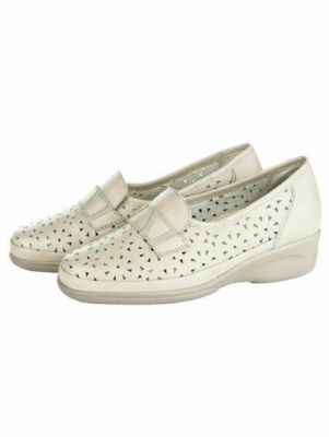 WALDLÄUFER SCHUHE SLIPPER  DAMENSCHUHE LEDER Gr. 9,5 ( 44 )  Weite K