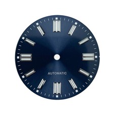 28.5mm Watch Dials for NH35 NH38 Movement BGW9 Lume No Date Sun Brushed Blue