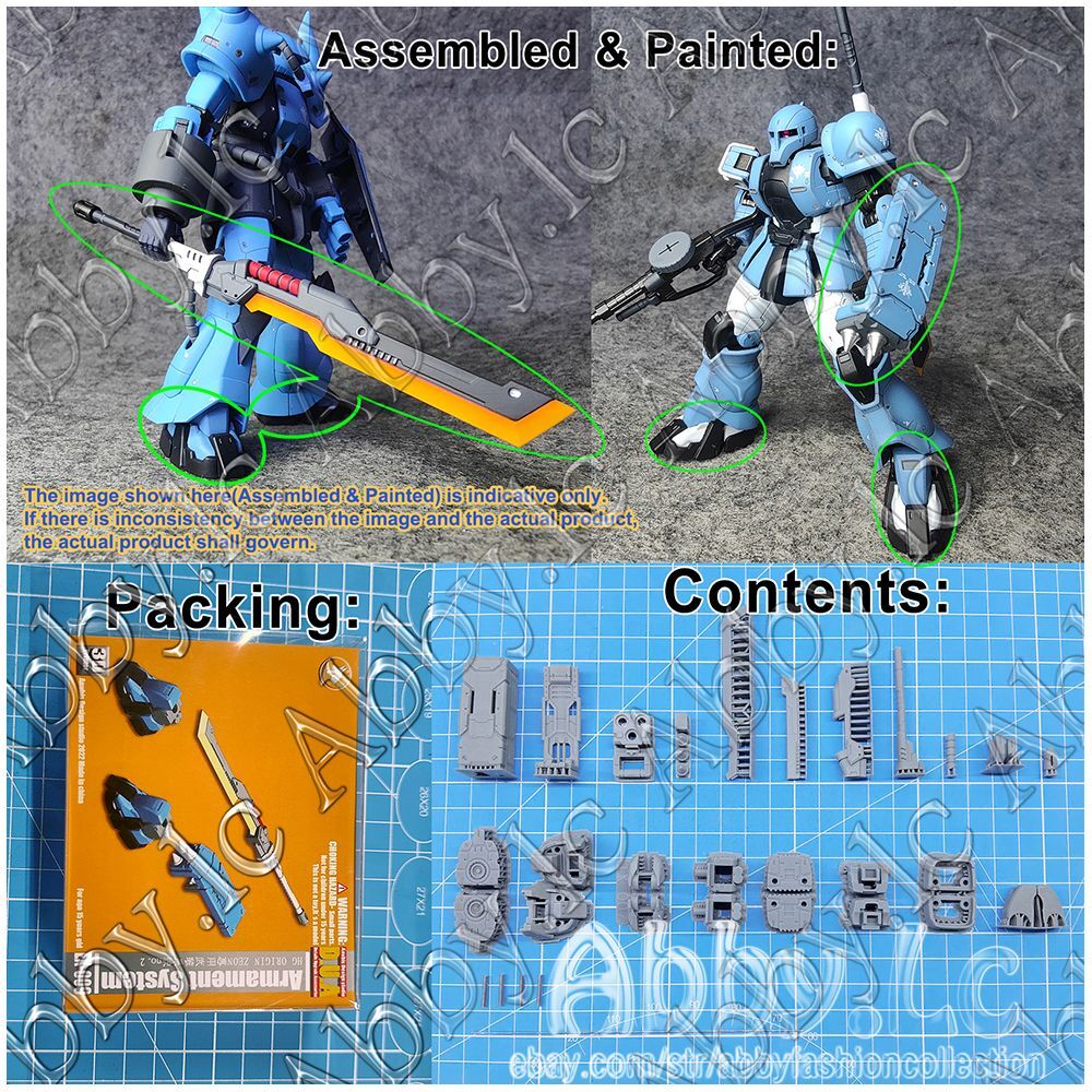 for HG 1/144 Zaku I Gouf The Origin Anubis EX-009 Heat Sword