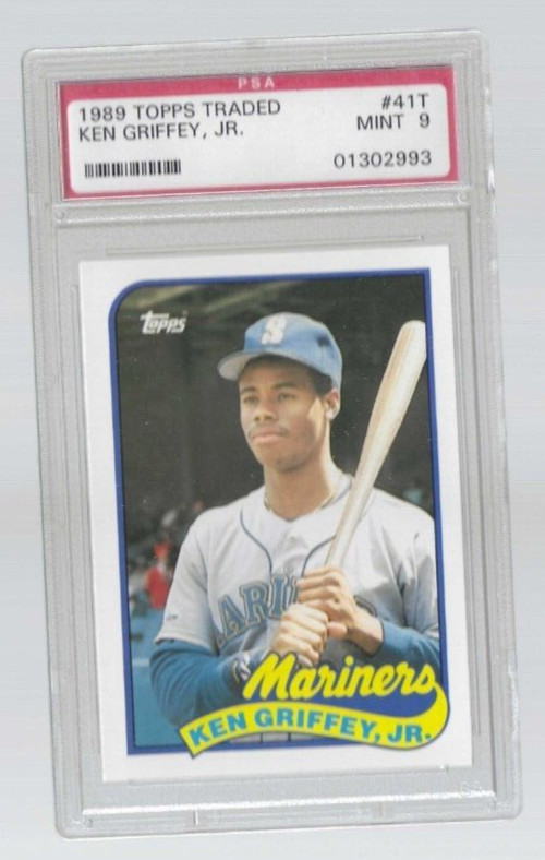 1989 Topps Traded MLB Ken Griffey Jr HOF RC Seattle Mariners #41T PSA 9 MINT