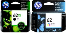 HP 62XL Black / 62 Color Combo.