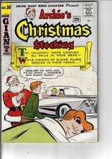 Archie Giant Series 20 Christmas Stocking Veronica VG+ 1963 Glossy Triple Size