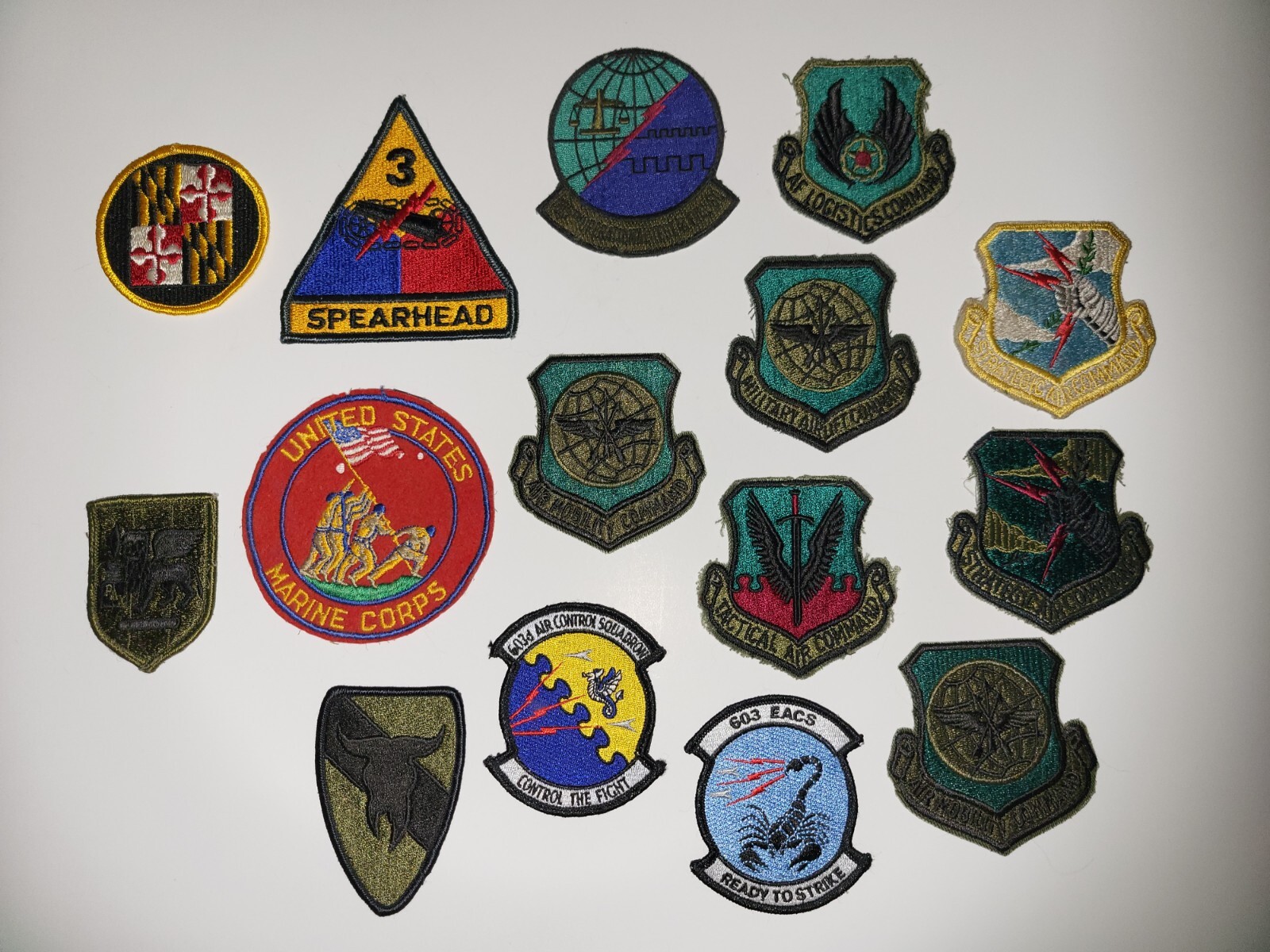 Lot Of 15 US Military Patches eBay
